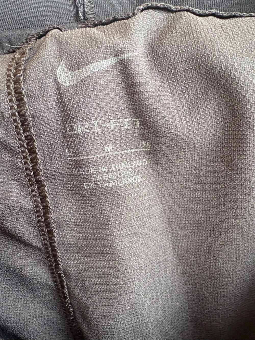 Nike Black Athletic Running Shorts with White Swoosh